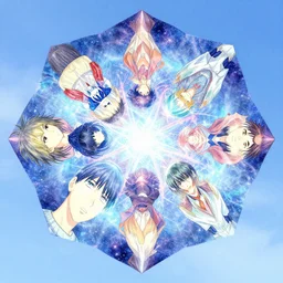 sky, holographic, kaleidoscope, psychedelic, hokusai, cosmic energy by kelly mckernan, yoshitaka amano, ryohei hase, hiroshi yoshida, moebius, artgerm, bright rainbow iridescent colors, inspired by dnd, iridescent rainbow aesthetic, fine detail, 4 k, anime, manga, digital art, artstation, wlop,
