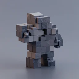all made of rectangle tetris, octane render, trending on artstation