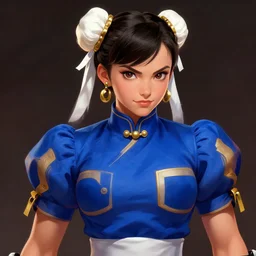 Beautiful portrait of Chun-Li from Street Fighter 2. Trending on artstation. Digital render by Yury Kantsevich.
