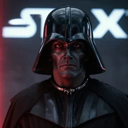 close - up of darth caedus from star wars legends, movie still frame, promotional image, imax 7 0 mm footage