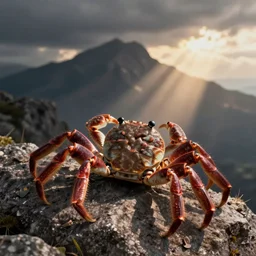 Crab whistles on the mountain