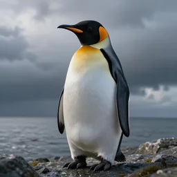a shoggoth shaped like a penguin