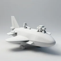 photo of minimalist cubist sculpture of curvy spaceship with random small mecha mayan decorations, covered with few large white airplane parts, gigantic size with people visiting