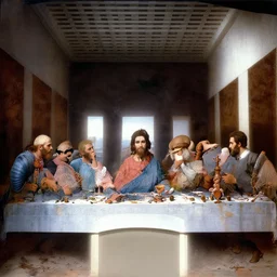 the last supper by Magritte