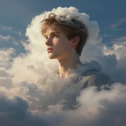 hyper realistic brother the clouds, illustrated by greg rutkowski, beautiful volumetric lighting, intricate, ultra detailed, photorealistic, trending on artstation, octane render, 8 k