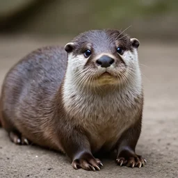 a otter - cat - hybrid. animal photography,