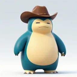 national geographic photo of the pokemon snorlax wearing a cowboy hat by franz lanting, digital art, cinematic shot