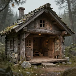 empty cozy cabin, deep focus, intricate, highly detailed, digital painting, artstation, concept art, matte, sharp focus, illustration, hearthstone, art by artgerm and greg rutkowski