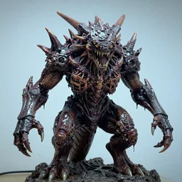 photo taken of an epic intricate, ultra detailed, super realistic gritty, wet, slimy, lifelike sculpture of a nightmarish hellish pokemon creature created by weta workshop, zoomed in shots, photorealistic, sharp focus, white wall coloured workshop, cold blueish colour temperature, 4 0 0 0 k, f 0. 4, face centred, golden ratio, golden hour