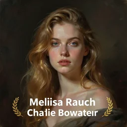 Melissa Rauch by Charlie Bowater, digital fantasy portrait