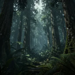 a stunning view of a large rainforest in bloodborne, stunning screenshot