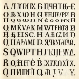 russian - english alphabet