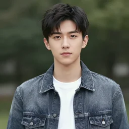 a portrait of a very handsome and beautiful young man