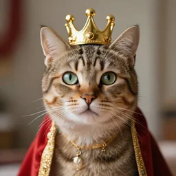 a cat as a king of the world