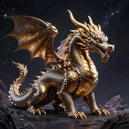 cosmic dragon in style of HD artstation