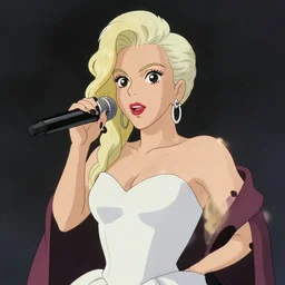 lady gaga by Studio Ghibi