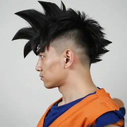 goku with a high top fade