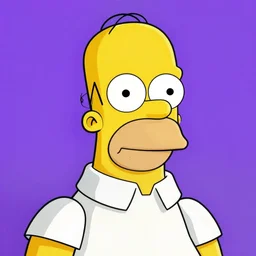 art portrait of Homer Simpson,8k,by tristan eaton,Stanley Artgermm,Tom Bagshaw,Greg Rutkowski,Carne Griffiths,trending on DeviantArt,face enhance,hyper detailed,minimalist,cybernetic, android, blade runner,full of colour,