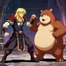 geralt of Rivia vs freddy fazbear anime battle