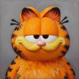 portrait of garfield david ligare oil on canvas