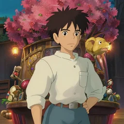 a film still of a float carnival, medium shot, waist up, studio ghibli, pixar and disney animation, sharp, rendered in unreal engine 5, anime key art by greg rutkowski, bloom, dramatic lighting