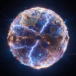 photography of a hyper realistic and highly detailed complex sphere energy. electrical lighnings arcs. ornate intricate, professional digital art, unreal engine 5 8 k rendering, stunning, artstation