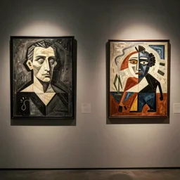 picasso and miro showcasing their respective art