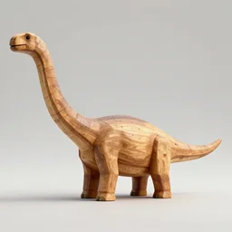 wooden fortress built on the back of a Brachiosaurus