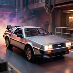 a future delorean, from back to the future franchise