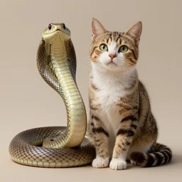 a fusion of a cat and a snake, hyperdetailed, artstation, cgsociety, 8 k