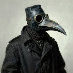 a plague doctor wearing a plague doctor mask, with a long beak, by Zdzislaw Beksinski, gothic art wallpaper 4k, trending on artstation