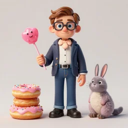 where's waldo, lollipops and donuts, lowbrow, matte painting, 3 - d highly detailed, in the styles of lilla alvarado, camille rose garcia