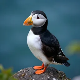 cyberpunk puffin