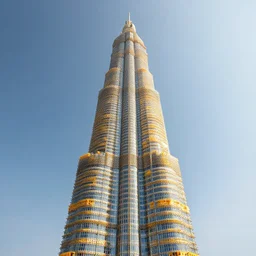 an actual skyscraper 500 meters tall fully made of cheese, sleek building photography, futuristic