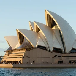 sydney opera house, by hayao miyazaki, studio ghibli, breath of the wild zelda style