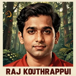 soviet poster of raj koothrappali, highly detailed face, in colombia, forest in background