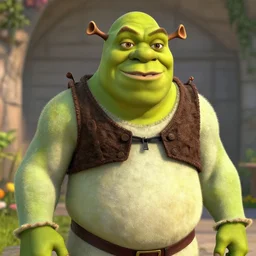 steve harvey steve harvey but shrek, photorealistic, 4 k