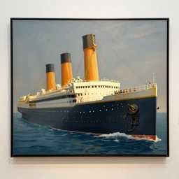 the sinking of the titanic, by greg rutkowski and thomas kinkade, art gallery quality, cinematic lighting, highly detailed, illustrative art, cinematic framing