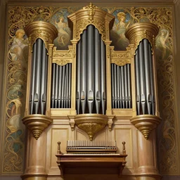 pipe organ, d & d, fantasy, intricate, elegant, highly detailed, digital painting, artstation, concept art, smooth, sharp focus, illustration, art by artgerm and dragolisco and alphonse mucha and dragolisco