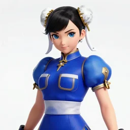 Screenshot of Chun li in Persona 5 (2017)