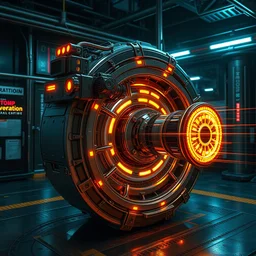 cyberpunk perpetual motion machine, highly detailed, raytracing, octane, global illumination, unreal engine 5
