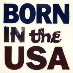 album cover for born in the usa
