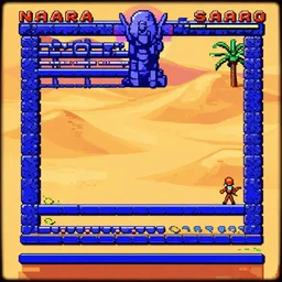 neo geo sahara desert game, sprite 2 d