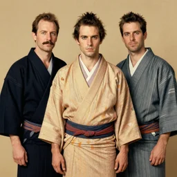 the doomslayer wearing a kimono!!, portrait art by norman rockwell and donato giancola and greg rutkowski,