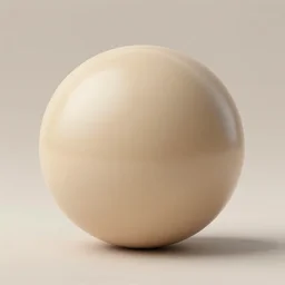 beige sphere 3 d render
