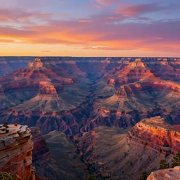 an epic painting of the grand canyon at a colorful sunset, in the style of avatar, epic scene, extremely detailed masterpiece, extremely moody lighting, glowing light and shadow, atmospheric, shadowy, cinematic, god lighting