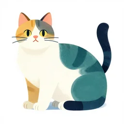 colorful illustration, mcbess rutkowski 🐱🐱🐱