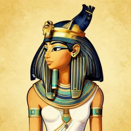 lowbrow artwork of an egyptian goddess