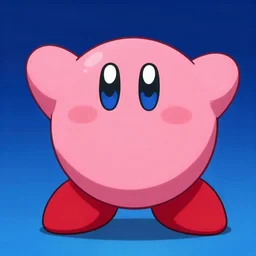 Official nintendo illustration of Kirby
