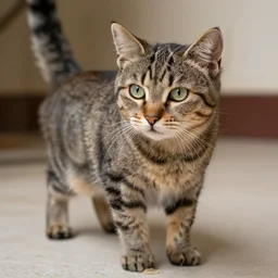 tabby cat standing in lasagna, messy, photo, detailed, 4k
